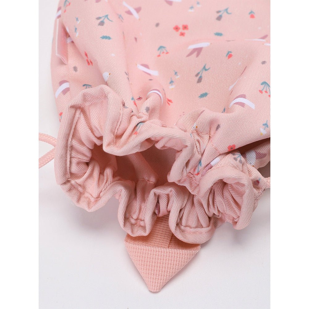MOCHILA SACO INFANTIL DE TELA TUTETE ·BLOSSOM BIRDS· - Happy Moments Baby