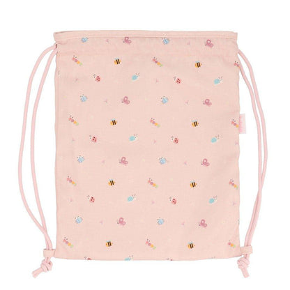 MOCHILA SACO INFANTIL DE TELA TUTETE ·BUGS· - Happy Moments Baby
