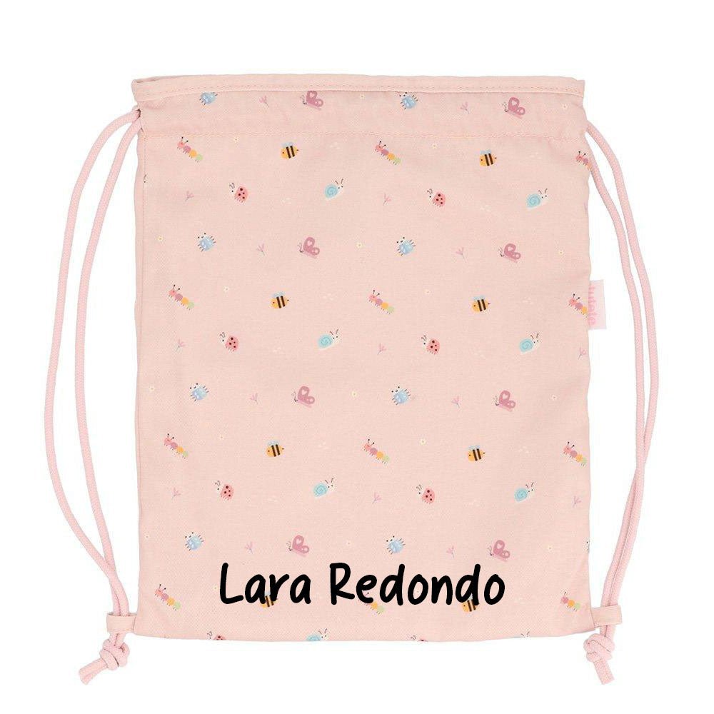 MOCHILA SACO INFANTIL DE TELA TUTETE ·BUGS· - Happy Moments Baby