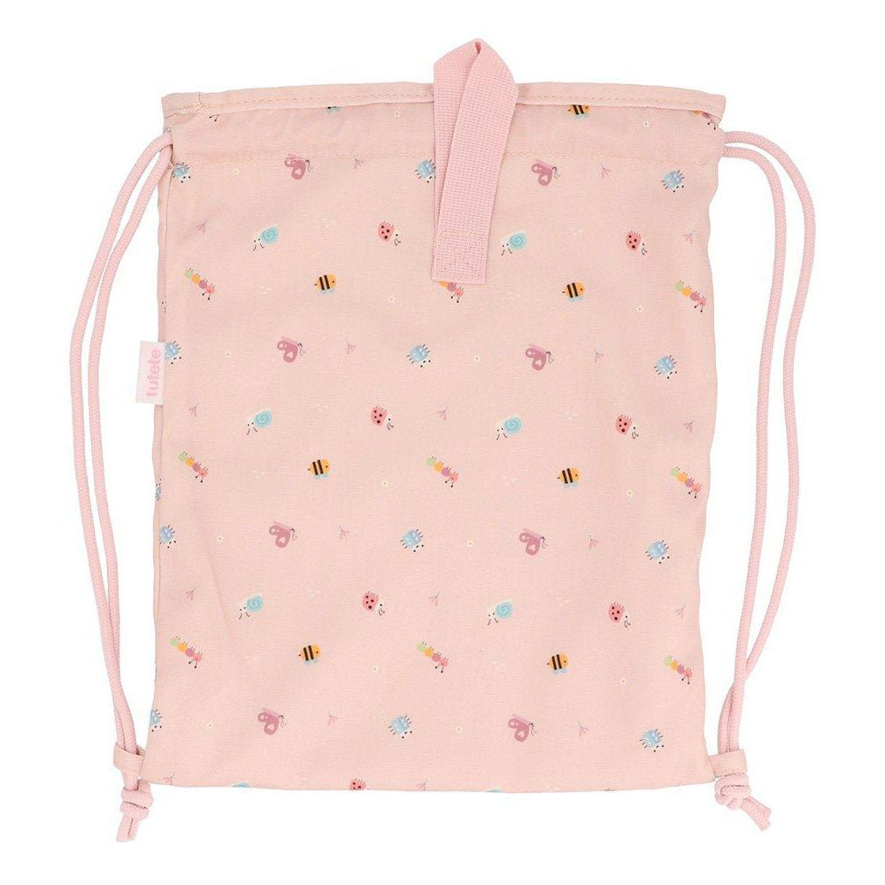 MOCHILA SACO INFANTIL DE TELA TUTETE ·BUGS· - Happy Moments Baby