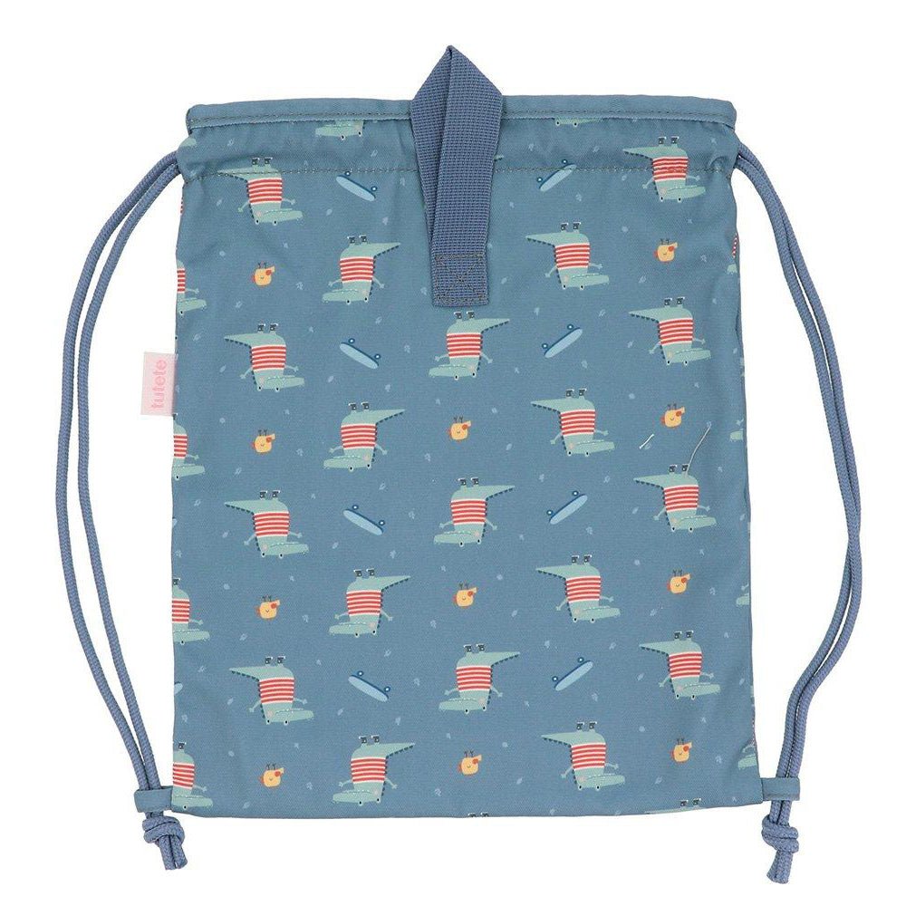 MOCHILA SACO INFANTIL DE TELA TUTETE ·CROC· - Happy Moments Baby