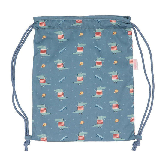 MOCHILA SACO INFANTIL DE TELA TUTETE ·CROC· - Happy Moments Baby