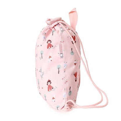 MOCHILA SACO INFANTIL DE TELA TUTETE ·LITTLE RED· - Happy Moments Baby