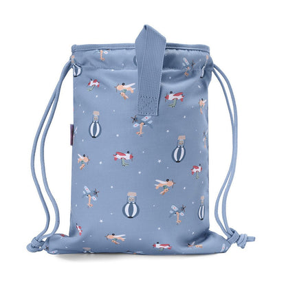 MOCHILA SACO INFANTIL DE TELA TUTETE ·PLANES· - Happy Moments Baby
