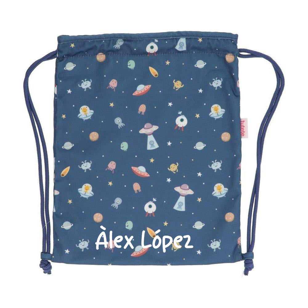 MOCHILA SACO INFANTIL DE TELA TUTETE ·THE MARTIANS·