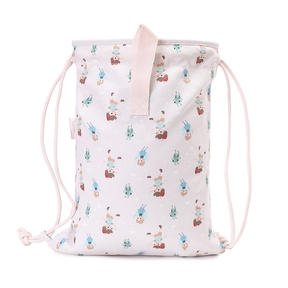 MOCHILA SACO INFANTIL DE TELA TUTETE ·THE WOODEN BOY· - Happy Moments Baby