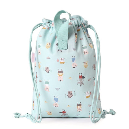 MOCHILA SACO INFANTIL DE TELA TUTETE ·THREE LITTLE PIGS· - Happy Moments Baby