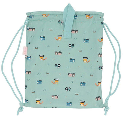 MOCHILA SACO INFANTIL DE TELA TUTETE ·TRUCKS· - Happy Moments Baby