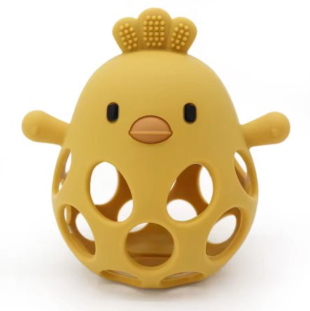 MORDEDOR FIGURA ·POLLITO MOSTAZA· - Happy Moments Baby