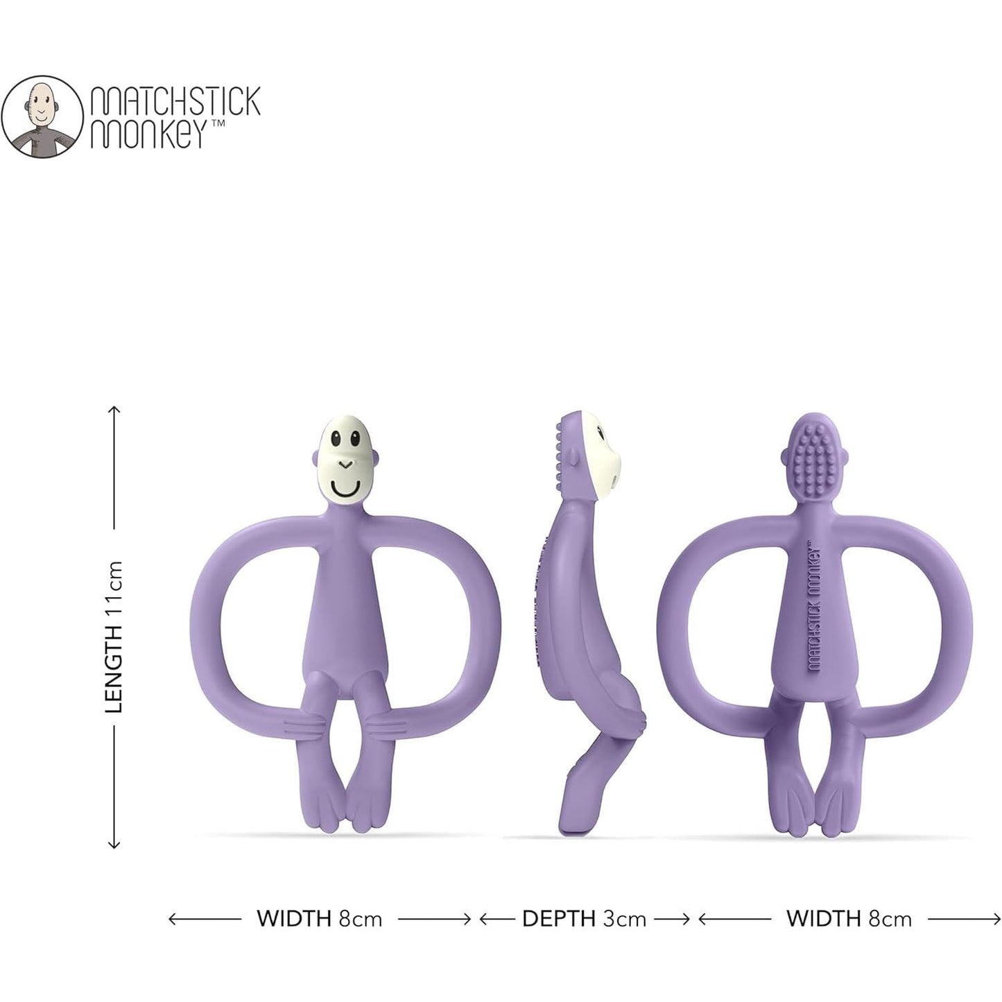 MORDEDOR MONO MATCHSTICK MONKEY ·PURPLE· - Happy Moments Baby