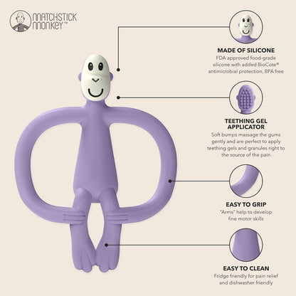 MORDEDOR MONO MATCHSTICK MONKEY ·PURPLE· - Happy Moments Baby