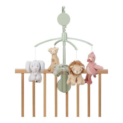 MÓVIL MUSICAL DE TELA LITTLE DUTCH ·SAFARI FRIENDS· - Happy Moments Baby