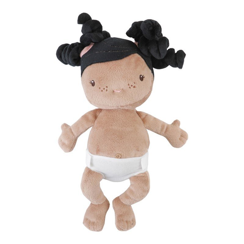 MUÑECA DE TELA LITTLE DUTCH ·BEBÉ EVI CON CESTA Y ACCESORIOS· - Happy Moments Baby