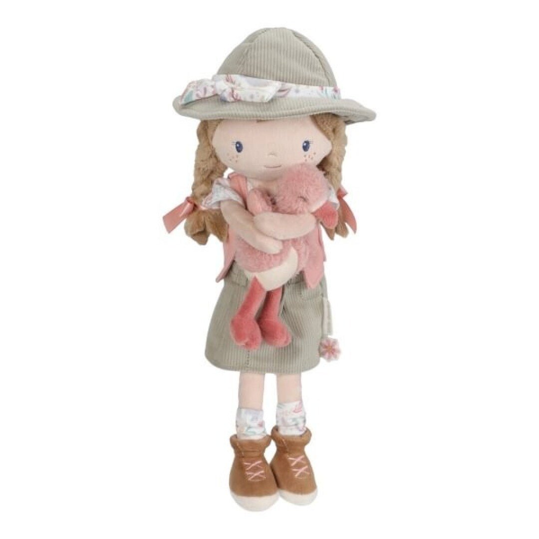 MUÑECA DE TELA MEDIANA LITTLE DUTCH ·ROSA EXPLORADORA· - Happy Moments Baby