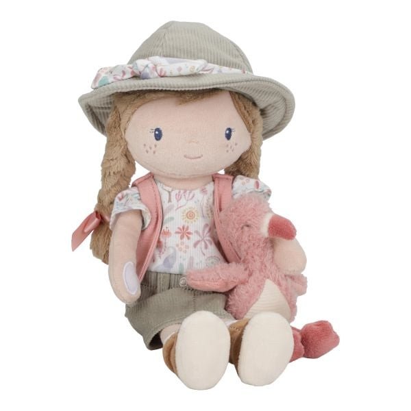 MUÑECA DE TELA MEDIANA LITTLE DUTCH ·ROSA EXPLORADORA· - Happy Moments Baby