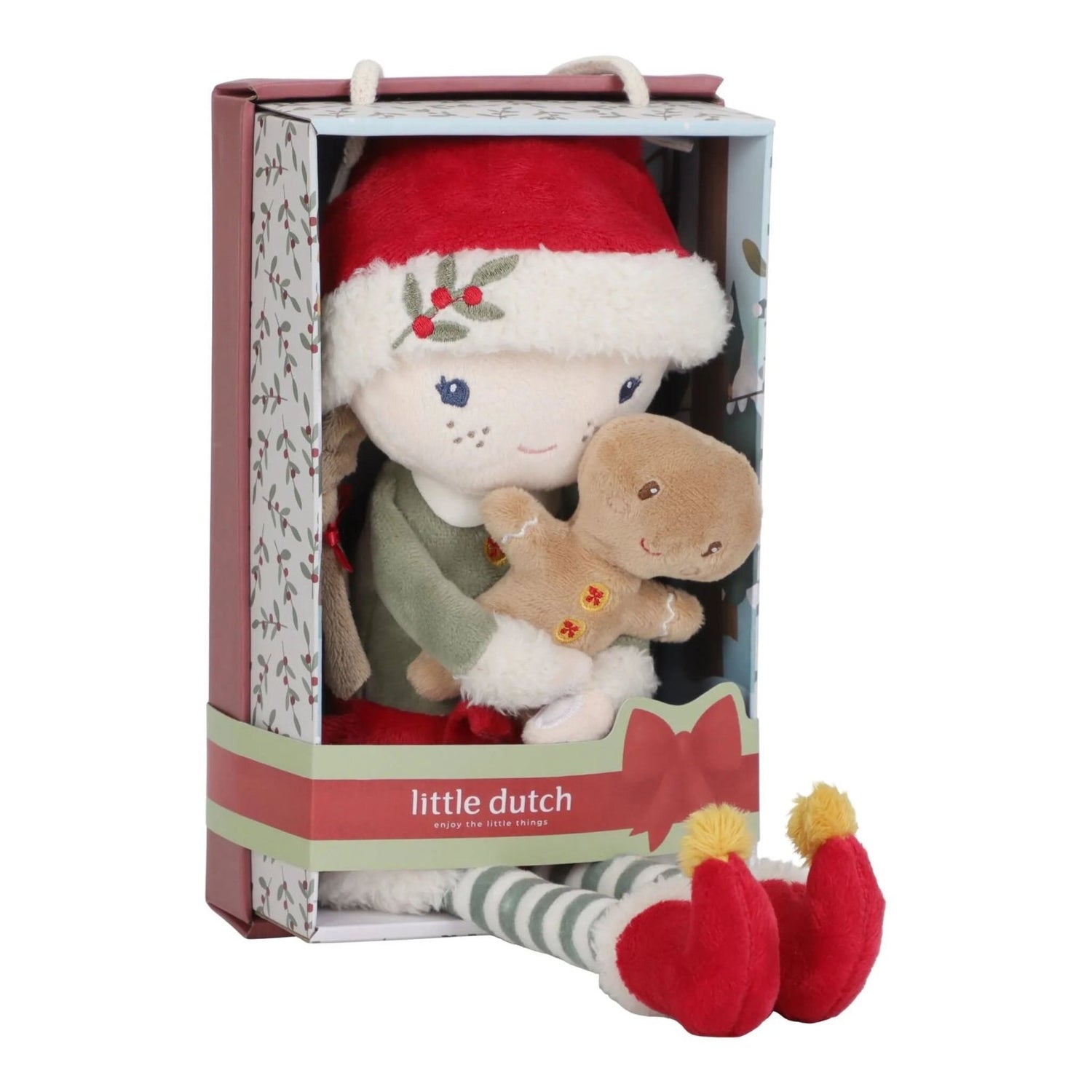 MUÑECA DE TELA MEDIANA LITTLE DUTCH ·ROSA NAVIDAD· - Happy Moments Baby