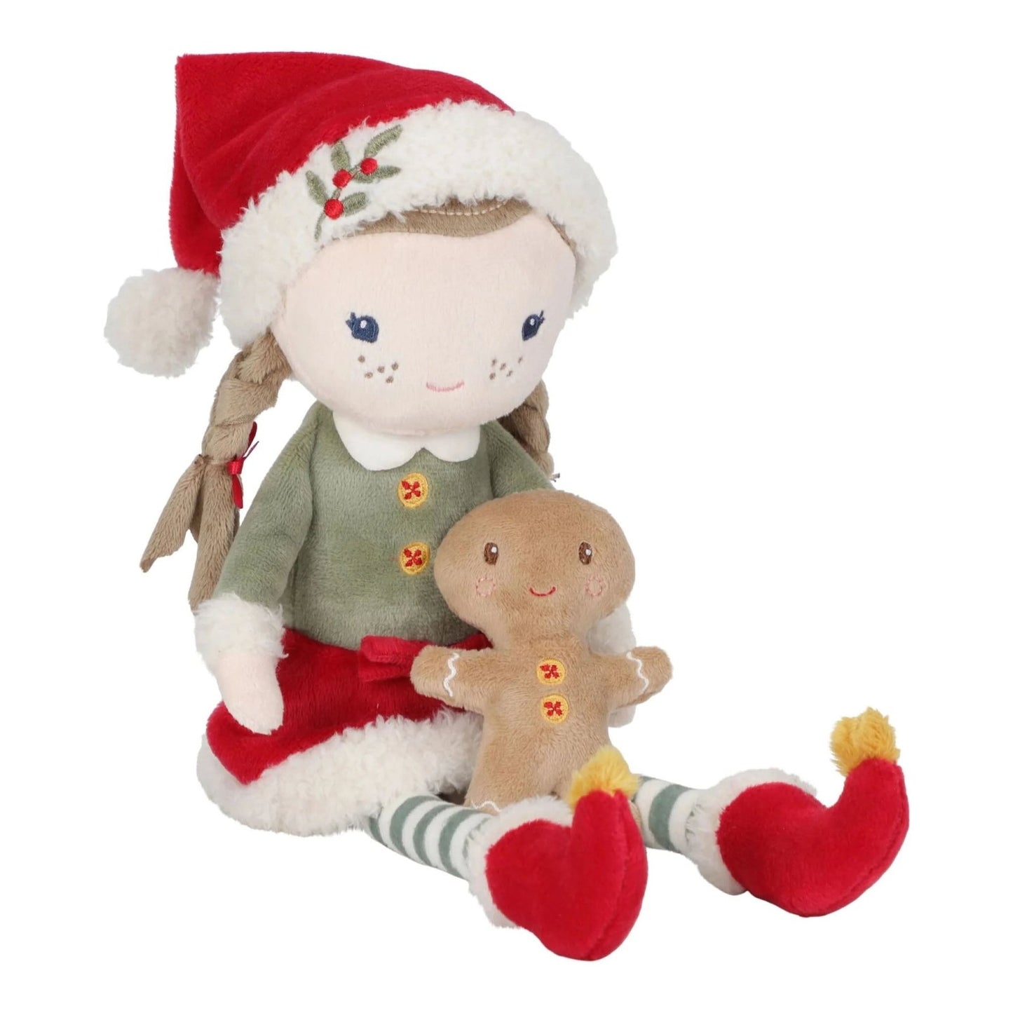 MUÑECA DE TELA MEDIANA LITTLE DUTCH ·ROSA NAVIDAD· - Happy Moments Baby