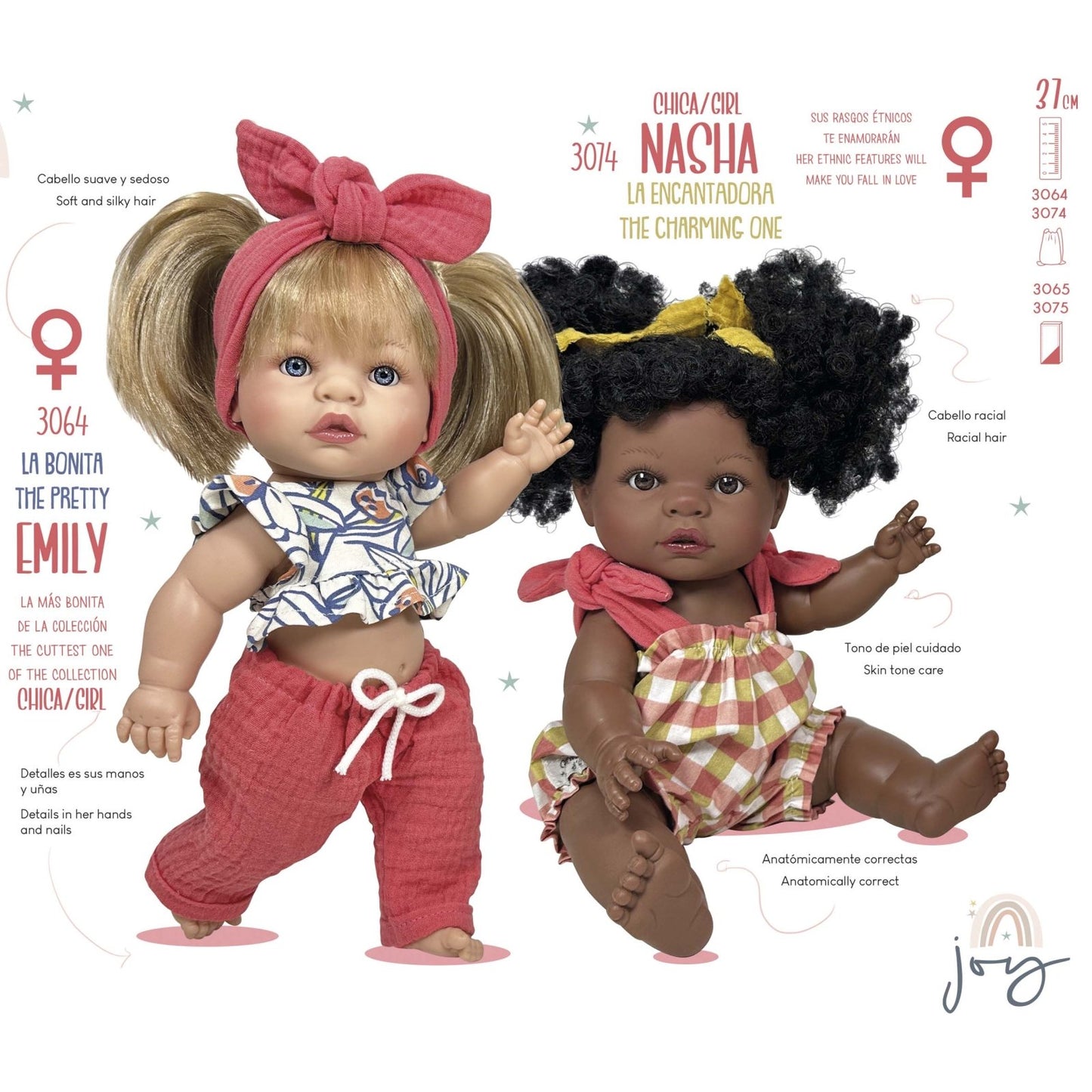 MUÑECA JOY NINES D'ONIL ·NASHA 37CM· - Happy Moments Baby