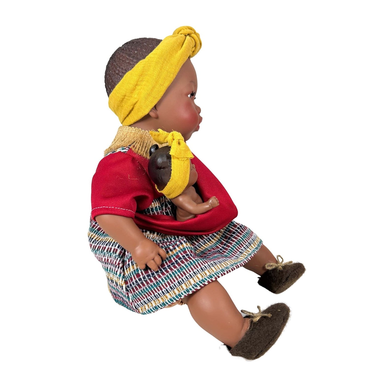 MUÑECA NINES D'ONIL ·ALIKA CON BEBÉ BURGUNDY 40CM· - Happy Moments Baby