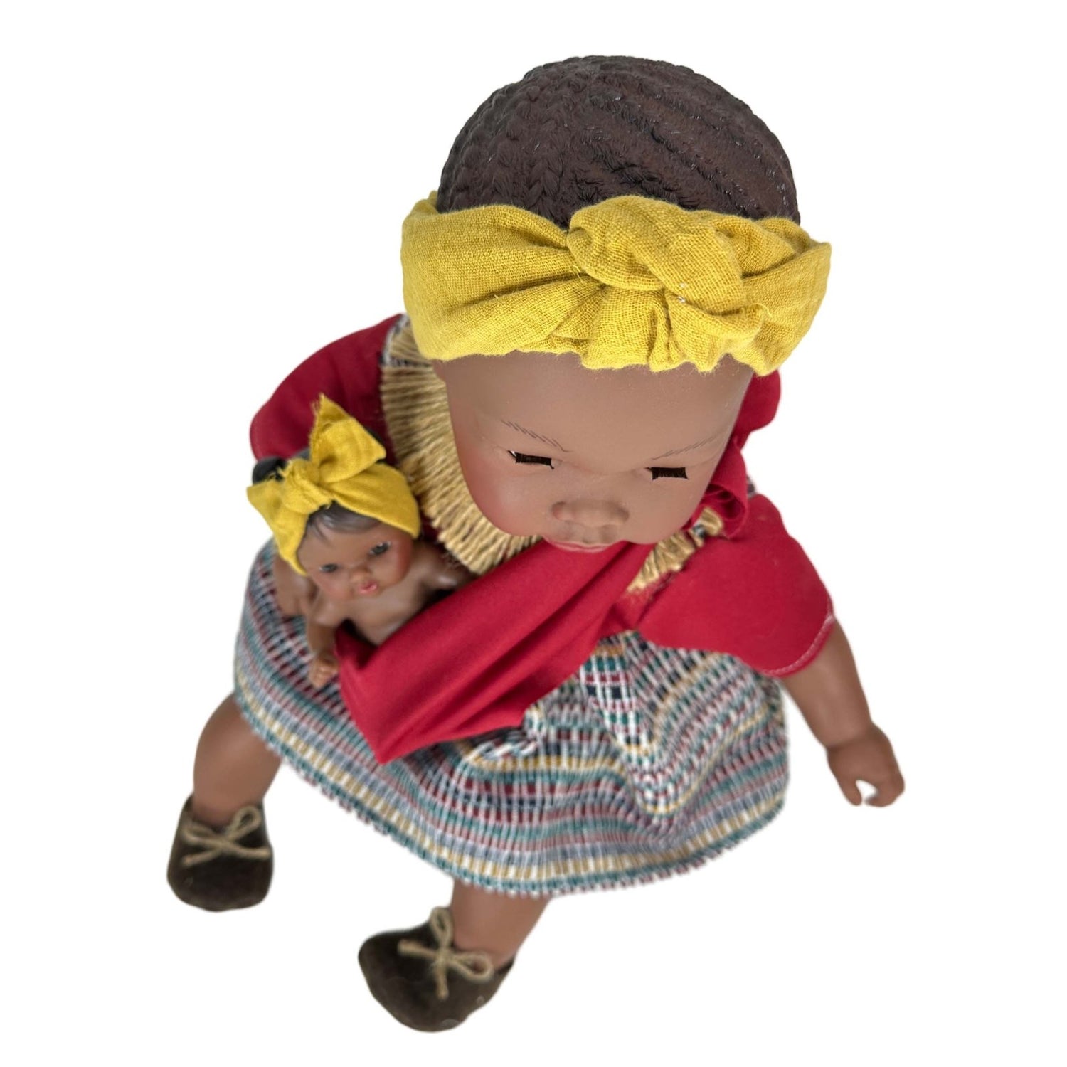 MUÑECA NINES D'ONIL ·ALIKA CON BEBÉ BURGUNDY 40CM· - Happy Moments Baby