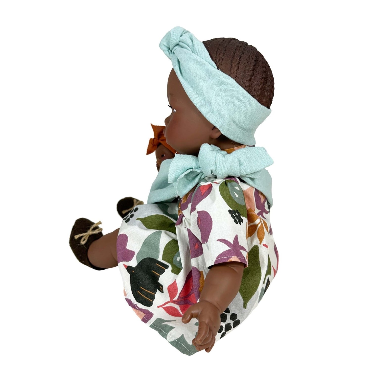 MUÑECA NINES D'ONIL ·ALIKA CON BEBÉ FLORAL 40CM· - Happy Moments Baby