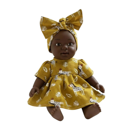 MUÑECA NINES D'ONIL ·COCO MAHA MOSTAZA 31CM· - Happy Moments Baby