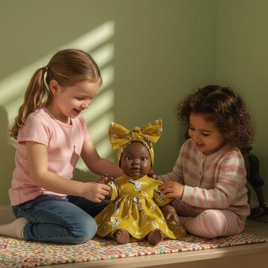 MUÑECA NINES D'ONIL ·COCO MAHA MOSTAZA 31CM· - Happy Moments Baby