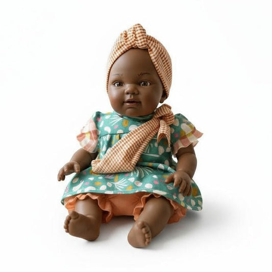 MUÑECA NINES D'ONIL ·COCO MAHA VERDE 31CM· - Happy Moments Baby