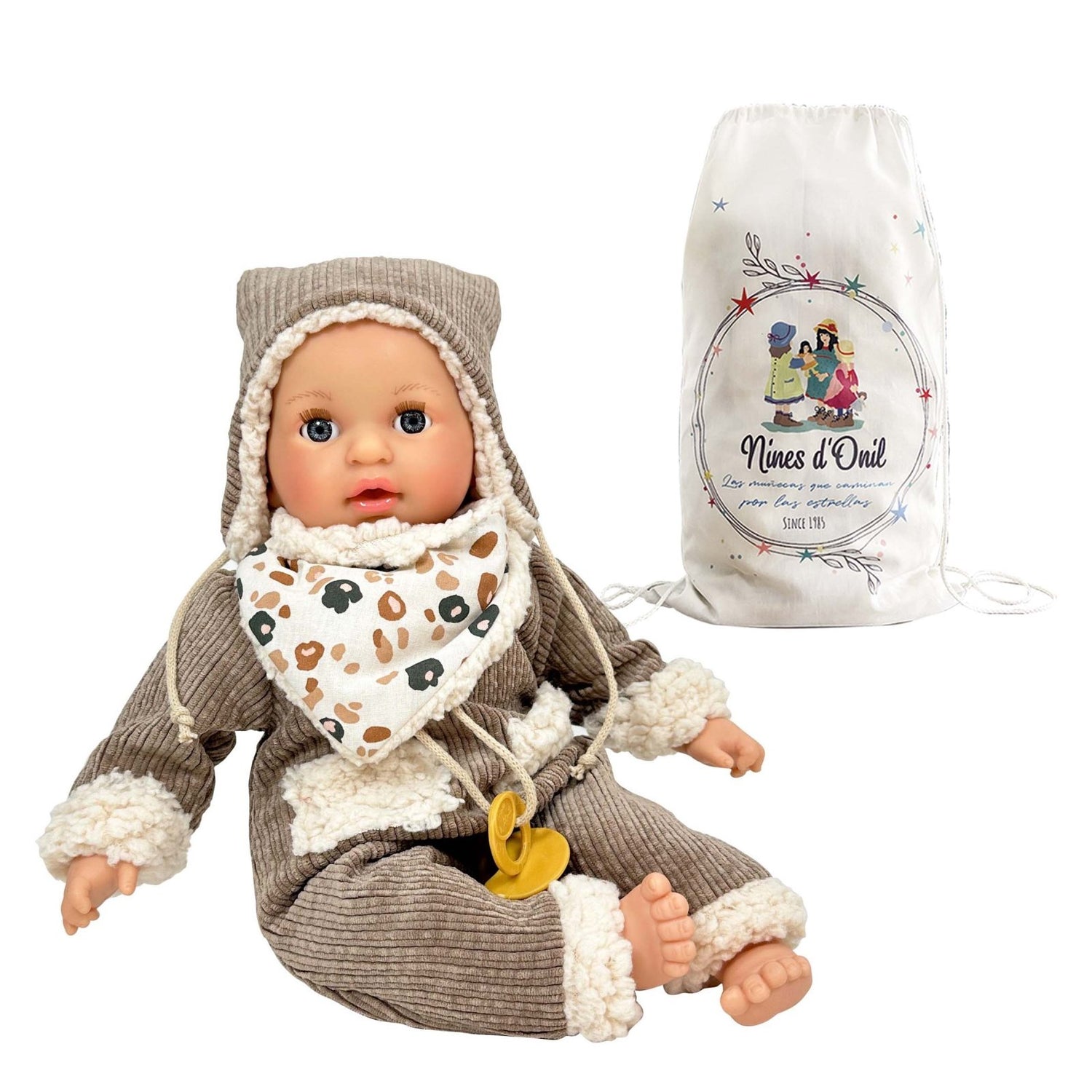 MUÑECO NINES D'ONIL ·ALEX COZY BROWN 40CM· - Happy Moments Baby