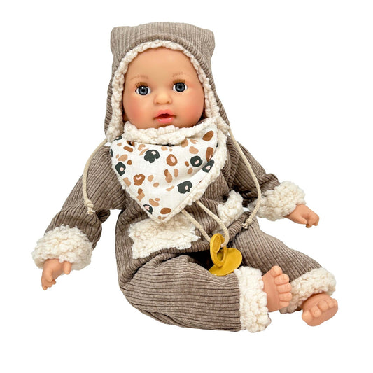 MUÑECO NINES D'ONIL ·ALEX COZY BROWN 40CM· - Happy Moments Baby