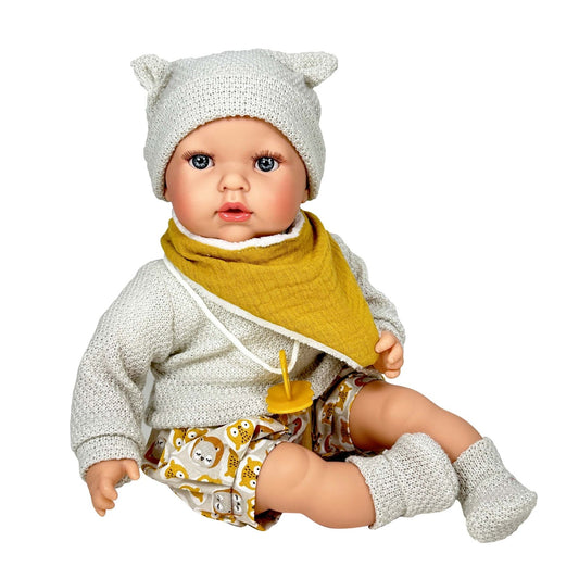MUÑECO NINES D'ONIL ·LITTLE LUCAS 40CM· - Happy Moments Baby