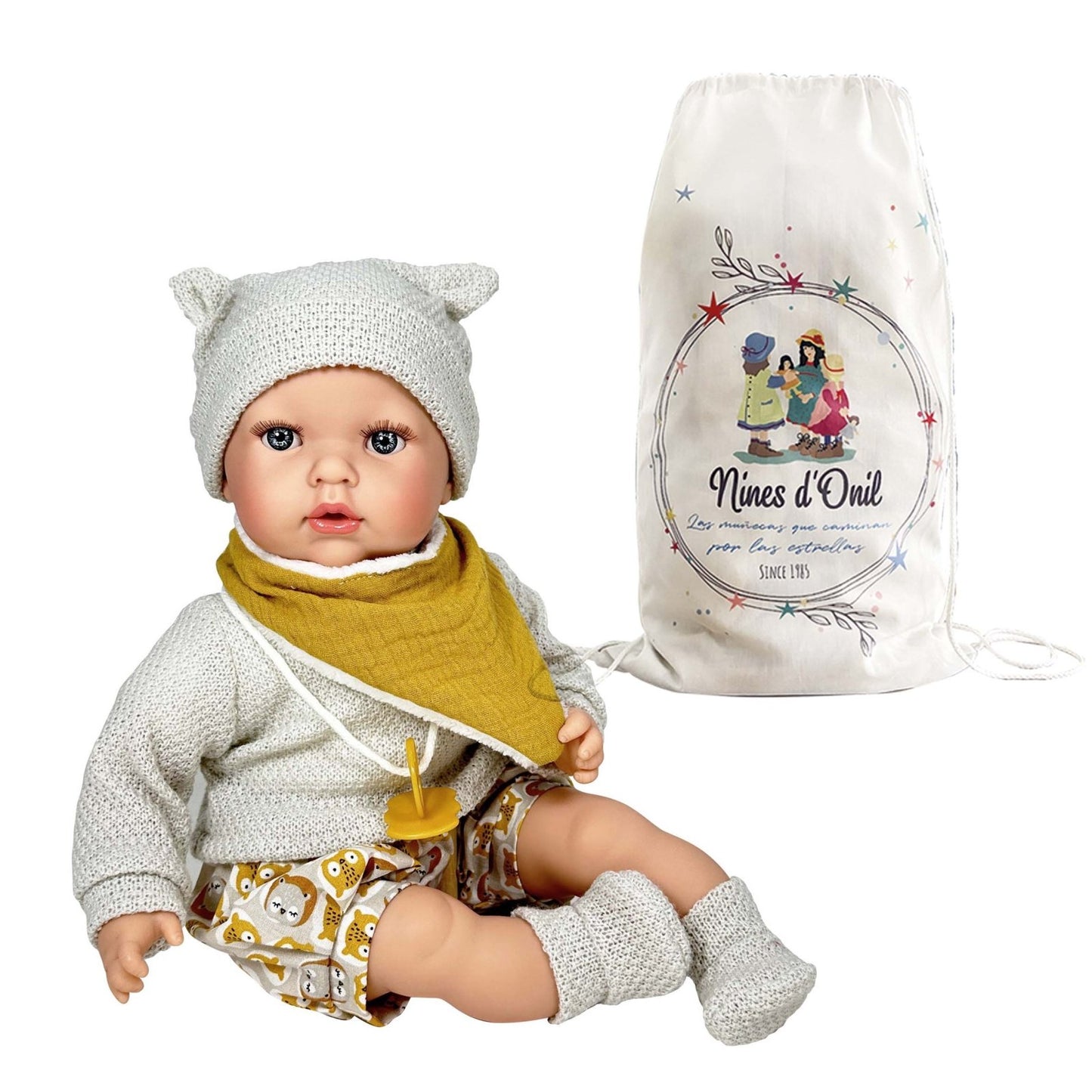 MUÑECO NINES D'ONIL ·LITTLE LUCAS 40CM· - Happy Moments Baby