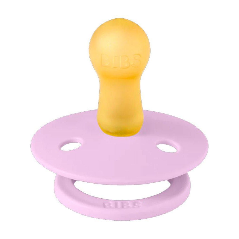 PACK 2 CHUPETES BIBS ·ROUND VIOLET SKY/PUMPKIN· - Happy Moments Baby