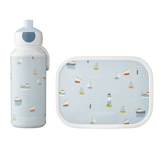 PACK ALMUERZO LITTLE DUTCH ·FIAMBRERA Y BOTELLA SAILORS BAY· - Happy Moments Baby