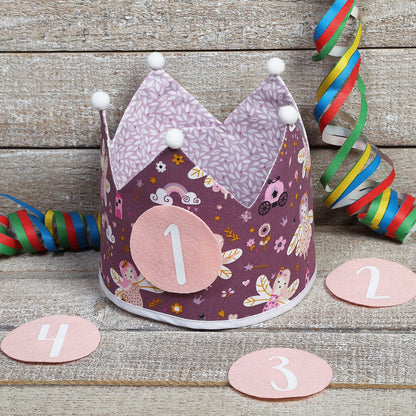 PACK CORONA + CAMISETA CUMPLEAÑOS ·HADAS· - Happy Moments Baby
