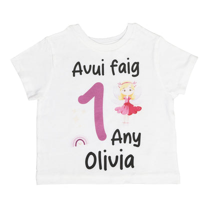PACK CORONA + CAMISETA CUMPLEAÑOS ·HADAS· - Happy Moments Baby
