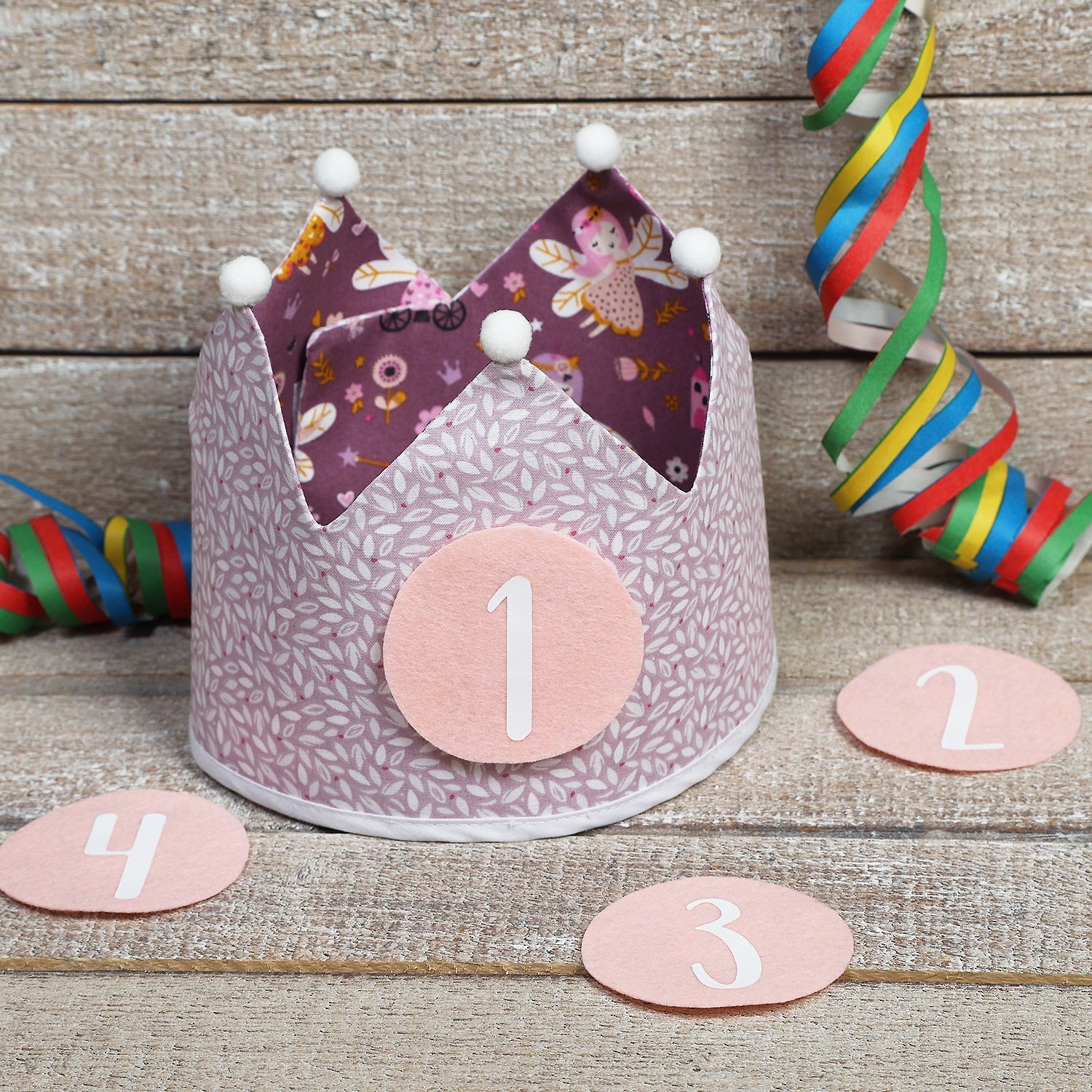 PACK CORONA + CAMISETA CUMPLEAÑOS ·HADAS· - Happy Moments Baby