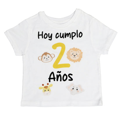 PACK CORONA + CAMISETA CUMPLEAÑOS ·WILD LIFE· - Happy Moments Baby