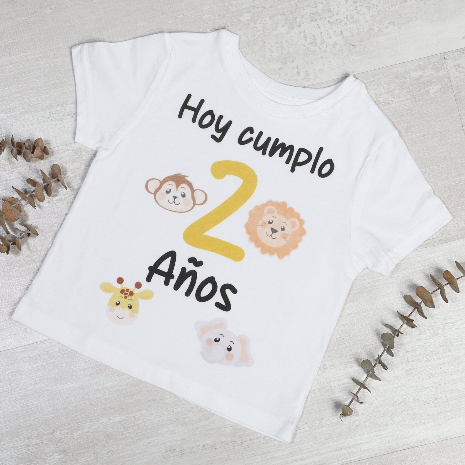 PACK CORONA + CAMISETA CUMPLEAÑOS ·WILD LIFE· - Happy Moments Baby