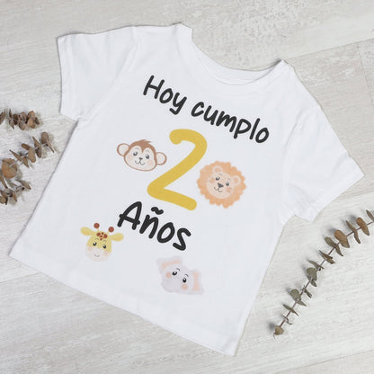 PACK CORONA + CAMISETA CUMPLEAÑOS ·WILD LIFE· - Happy Moments Baby
