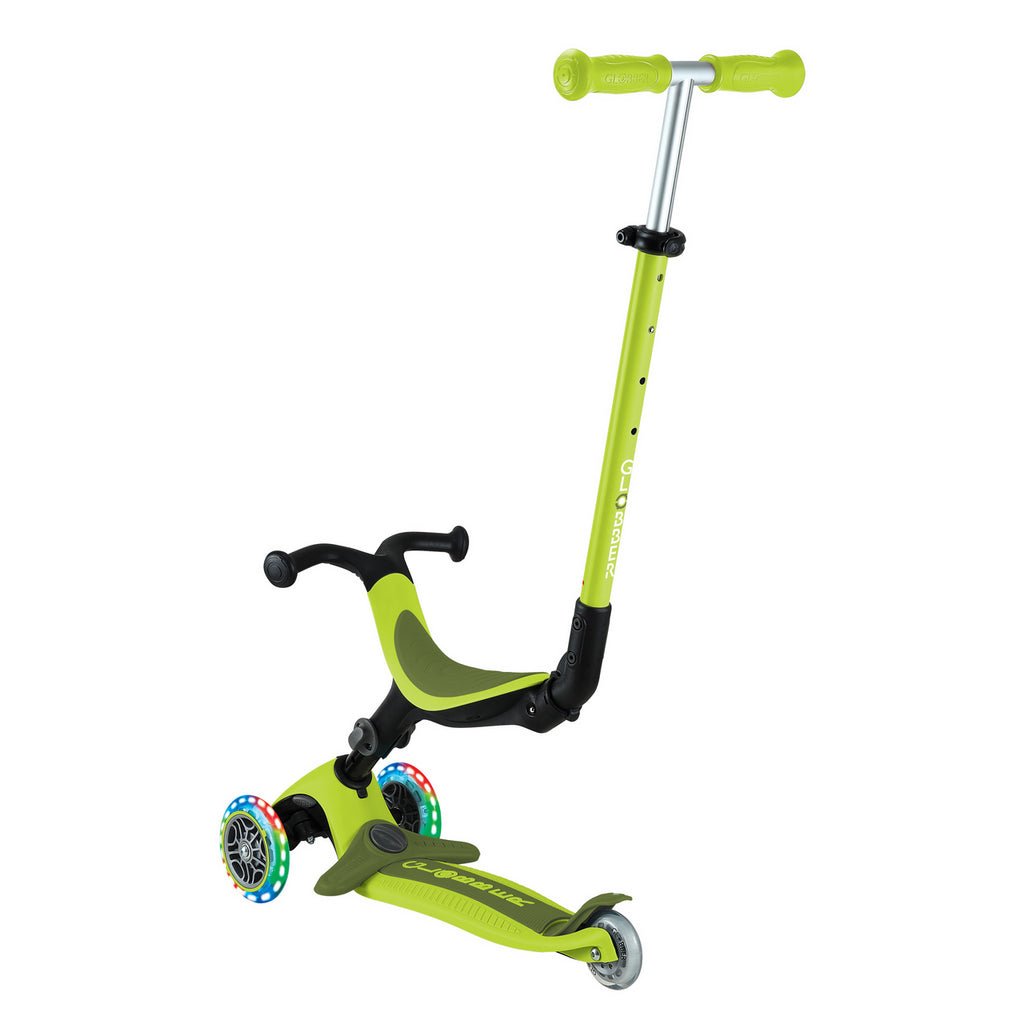 PATINETE EVOLUTIVO GLOBBER ·GO UP ACTIVE CON LUCES VERDE LIMA· - Happy Moments Baby