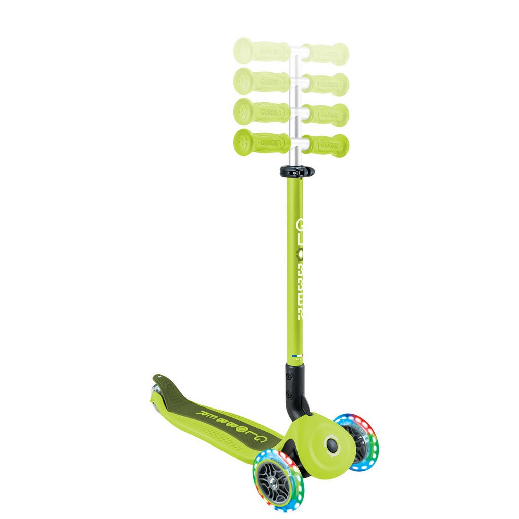 PATINETE EVOLUTIVO GLOBBER ·GO UP ACTIVE CON LUCES VERDE LIMA· - Happy Moments Baby