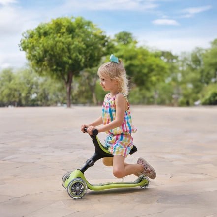 PATINETE EVOLUTIVO GLOBBER ·GO UP ACTIVE CON LUCES VERDE LIMA· - Happy Moments Baby