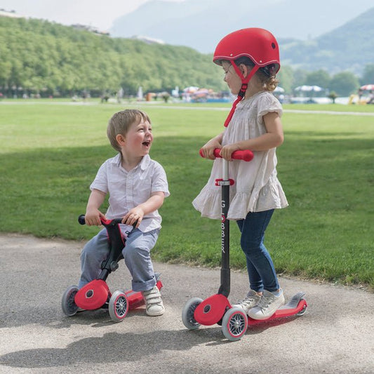 PATINETE EVOLUTIVO GLOBBER ·GO UP PLEGABLE PLUS ROJO· - Happy Moments Baby