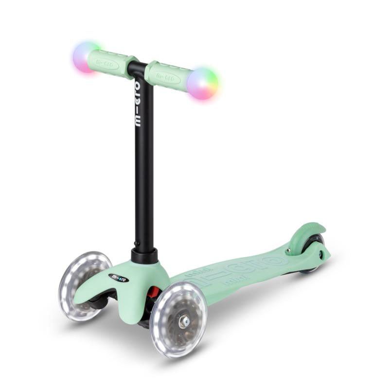 PATINETE EVOLUTIVO MICRO 3 EN 1 CON LUCES ·DELUXE MAGIC MENTA· - Happy Moments Baby