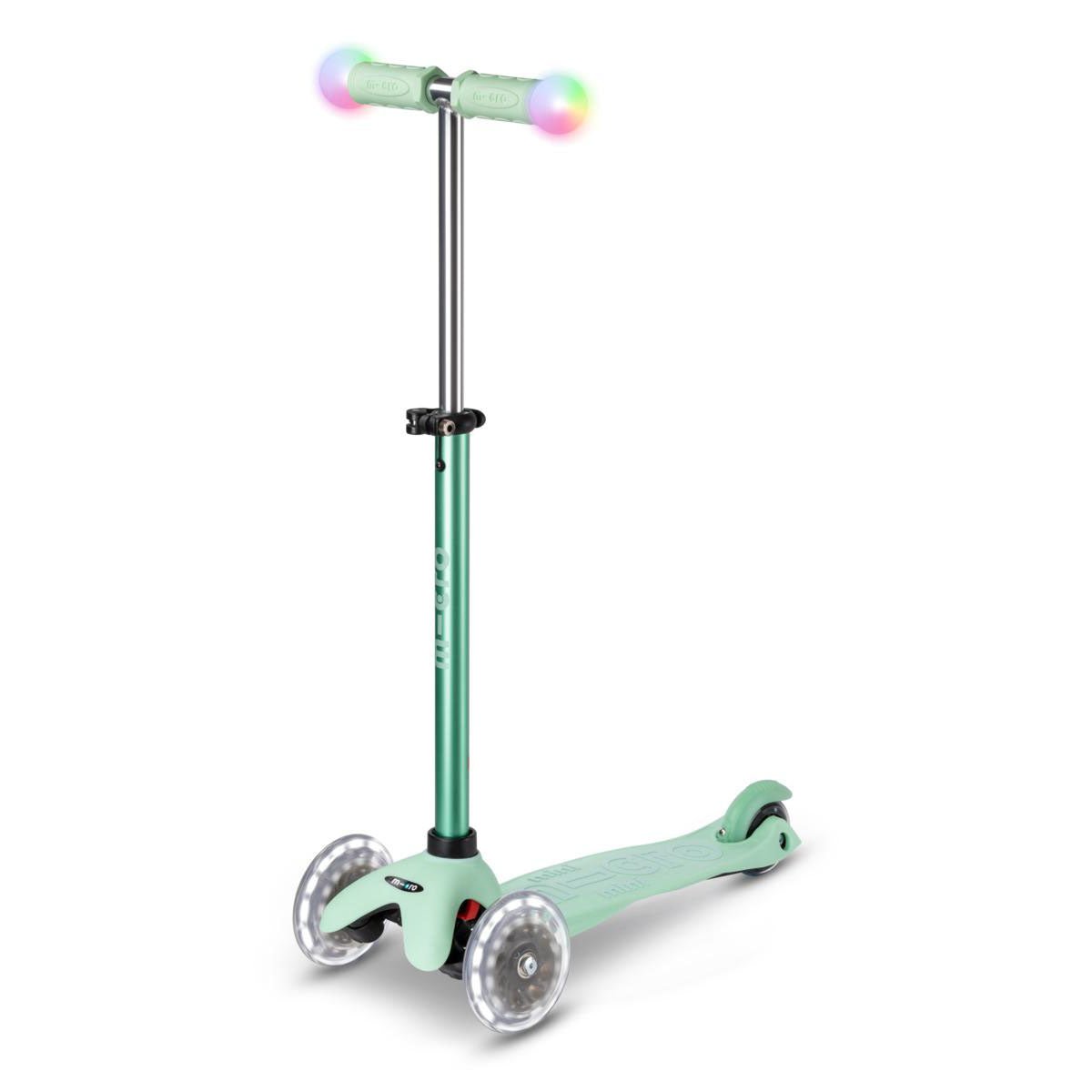 PATINETE EVOLUTIVO MICRO 3 EN 1 CON LUCES ·DELUXE MAGIC MENTA· - Happy Moments Baby