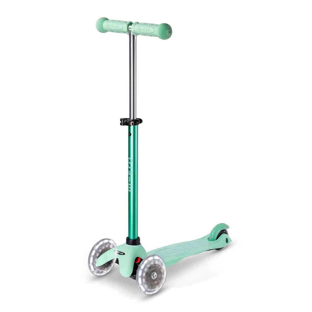 PATINETE EVOLUTIVO MICRO 4 EN 1 CON LUCES ·DELUXE LED MENTA· - Happy Moments Baby