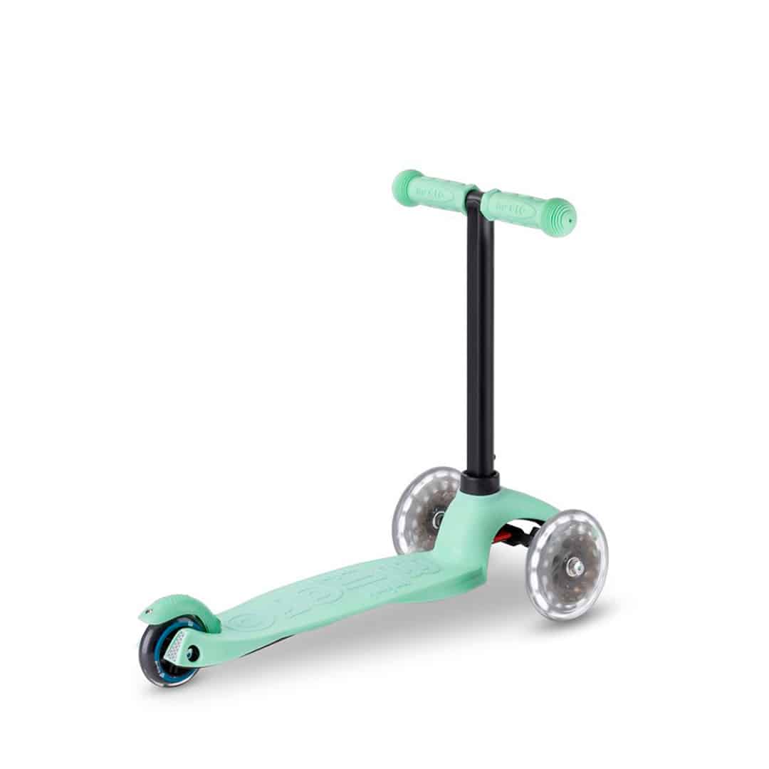 PATINETE EVOLUTIVO MICRO 4 EN 1 CON LUCES ·DELUXE LED MENTA· - Happy Moments Baby