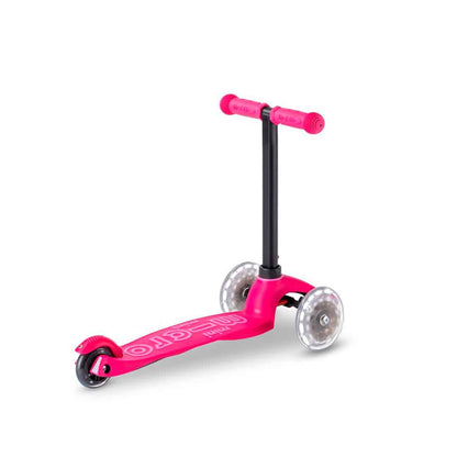 PATINETE EVOLUTIVO MICRO 4 EN 1 CON LUCES ·DELUXE LED ROSA· - Happy Moments Baby