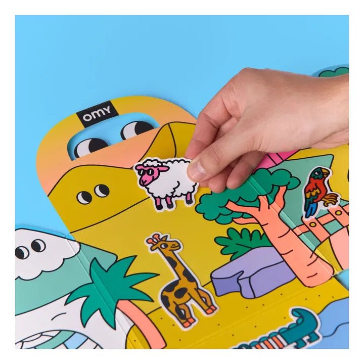 PEGATINAS REUTILIZABLES OMY ·MONTESSORI ANIMALS· - Happy Moments Baby